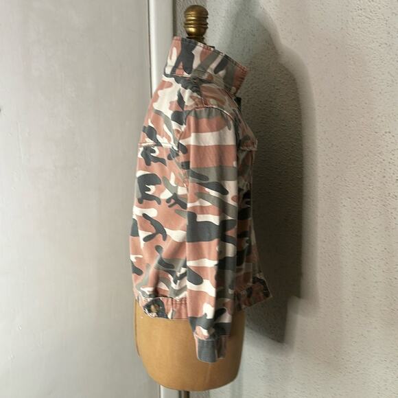Zara Kid’s Camouflage Jacket 10 Utility Fall Faded Look Dopamine Classic Casual - Picture 4 of 12